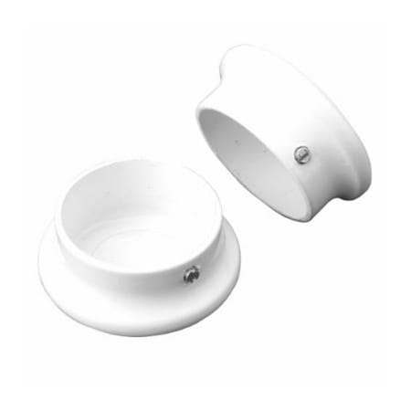 Knape & Vogt PR WHT Pole End Caps CD-0017-WT
